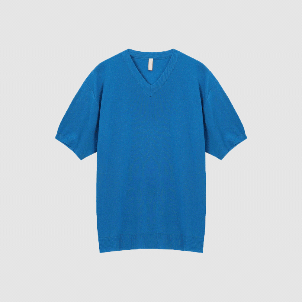 반팔 티셔츠 스카이블루 색상 이미지-S1L14