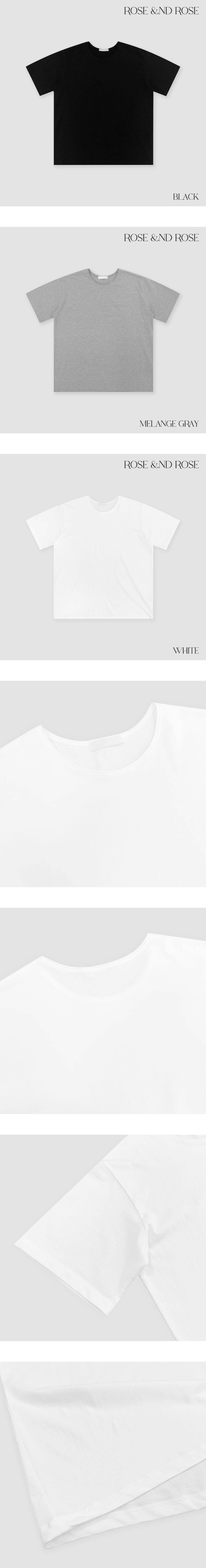 반팔 티셔츠 화이트 색상 이미지-S1L32